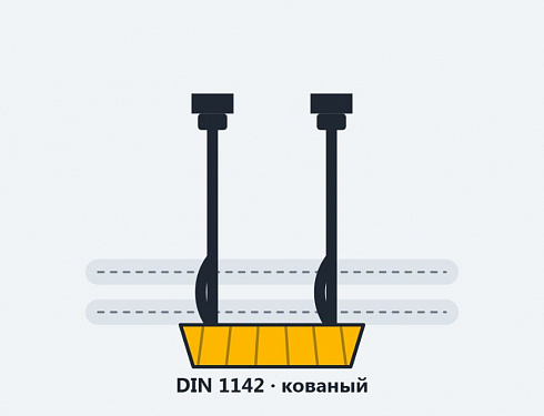Зажим канатный DIN 1142 (подъёмный) купить в Челябинске по самой низкой цене. Строп-Мастер - Производство и реализация строп, захватного оборудования, стальных канатов. Оптом и в розницу. Скидки от объема. Доставка РФ. ☎ Звоните +7 (922) 015-12-74 - strop74.ru